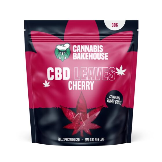 CBD Cannabis Gummies - Leaves - Cherry