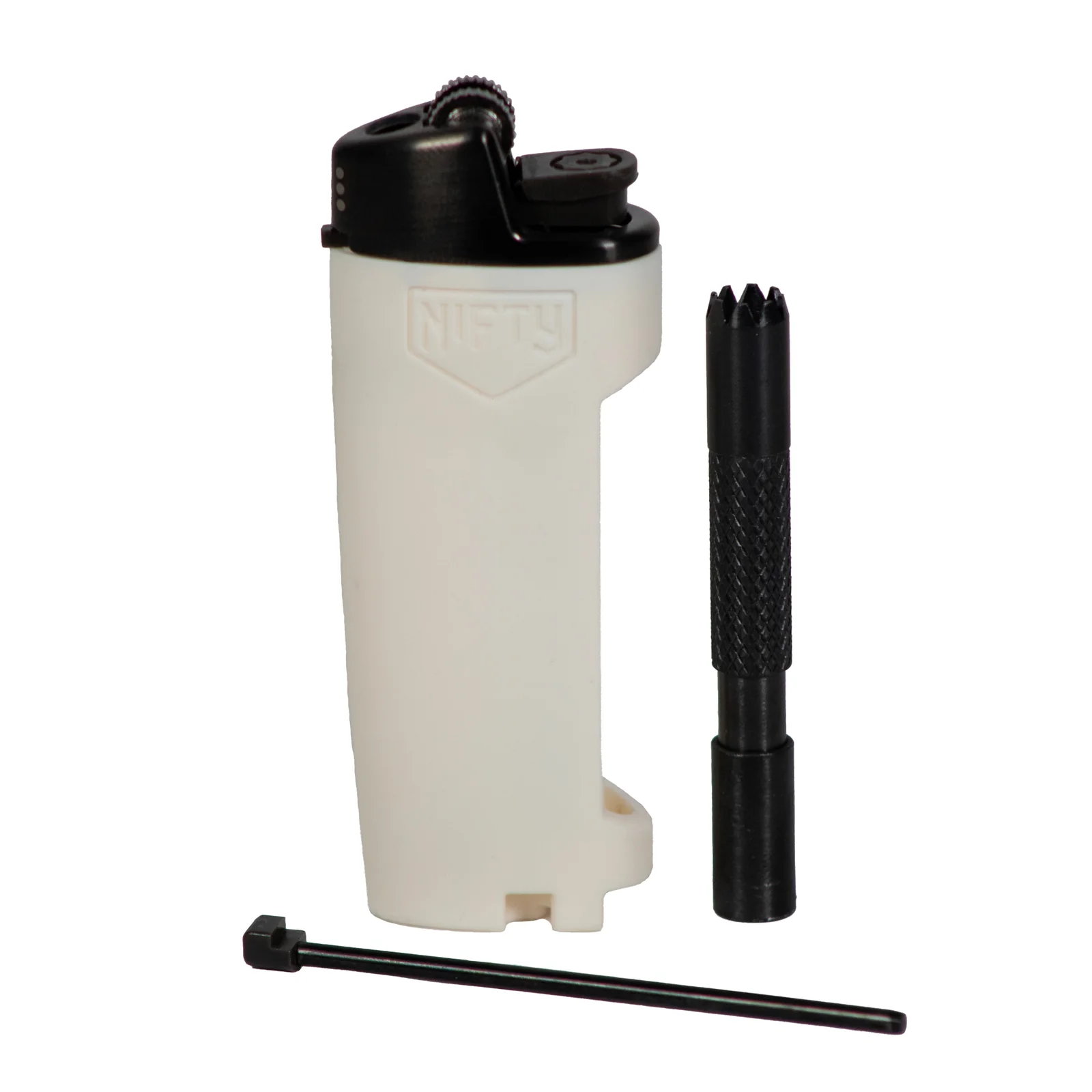 Encendedor elegante y blanco