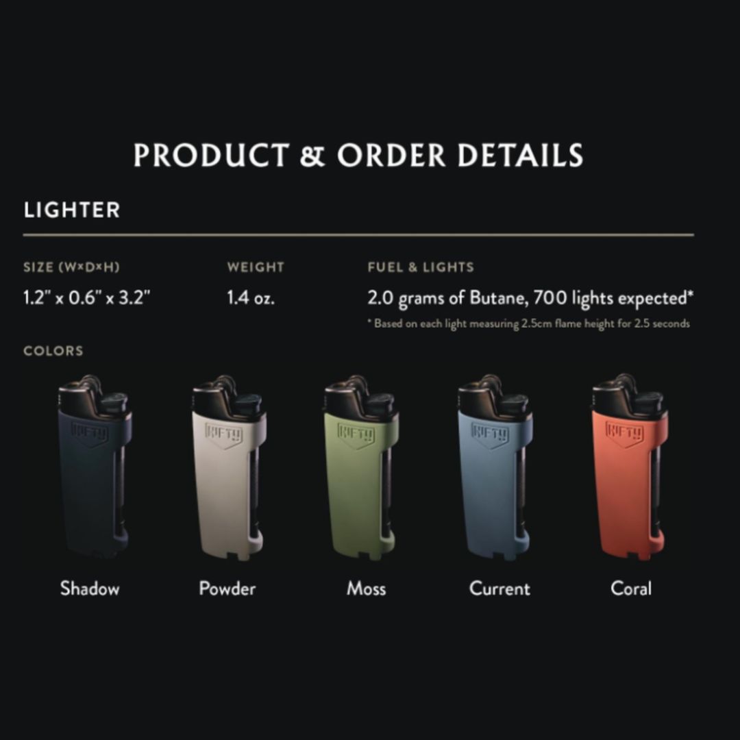 Detalles del producto de Nifty Lighters