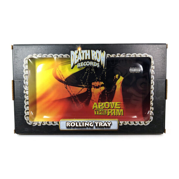 Death Row Records metalen rolling tray Above the Rim met Snoop Dogg en Tupac design, 27 x 16 cm
