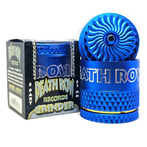 Death Row Records Hurricane Grinder 63mm blu 5 pezzi