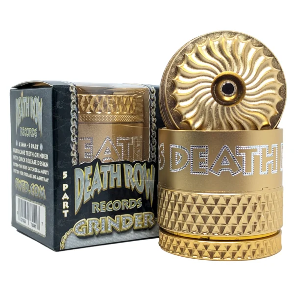 Death Row Records Hurricane Grinder 63mm oro 5 pezzi