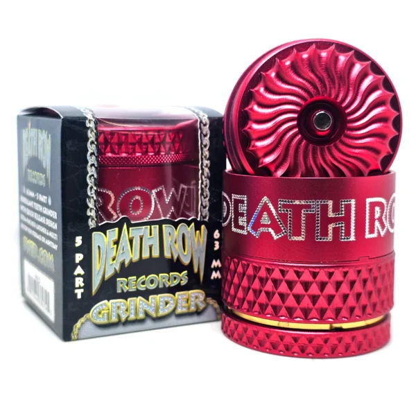 Death Row Records Hurricane Grinder 63mm rosso 5 pezzi