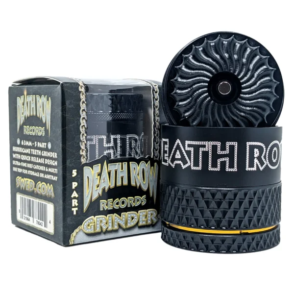 Death Row Records Hurricane Grinder 63mm nero 5 pezzi