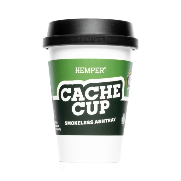Cendrier sans fumée Hemper Cache Cup en forme de tasse à café avec couvercle inodore et outil intégré