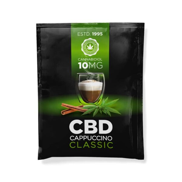 cbd cappuccino instant coffee van multitrance zakje