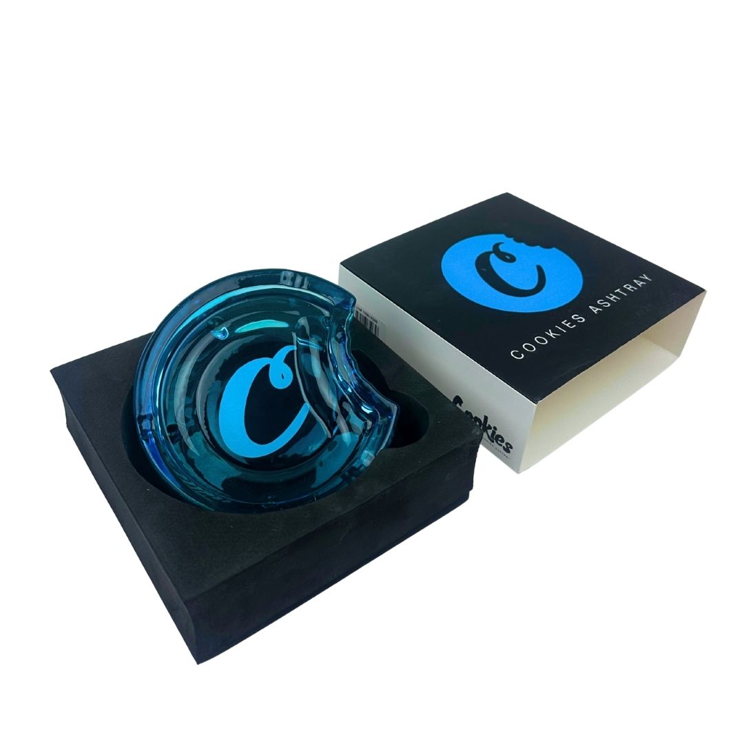 cookies glass ashtray c-bite approximately 14 cm