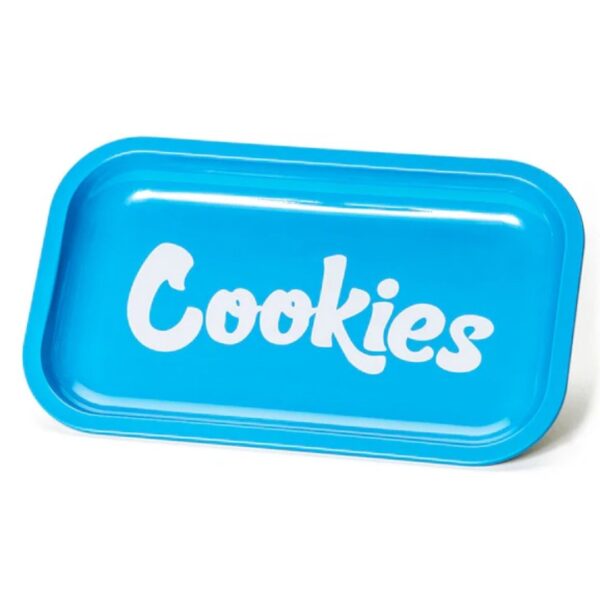 Bandeja para galletas de metal azul 27x16 cm