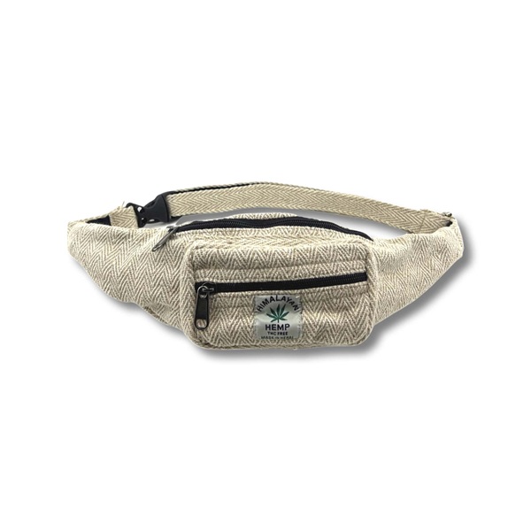 Handmade Himalayan hemp money belt rainbow from Nepal