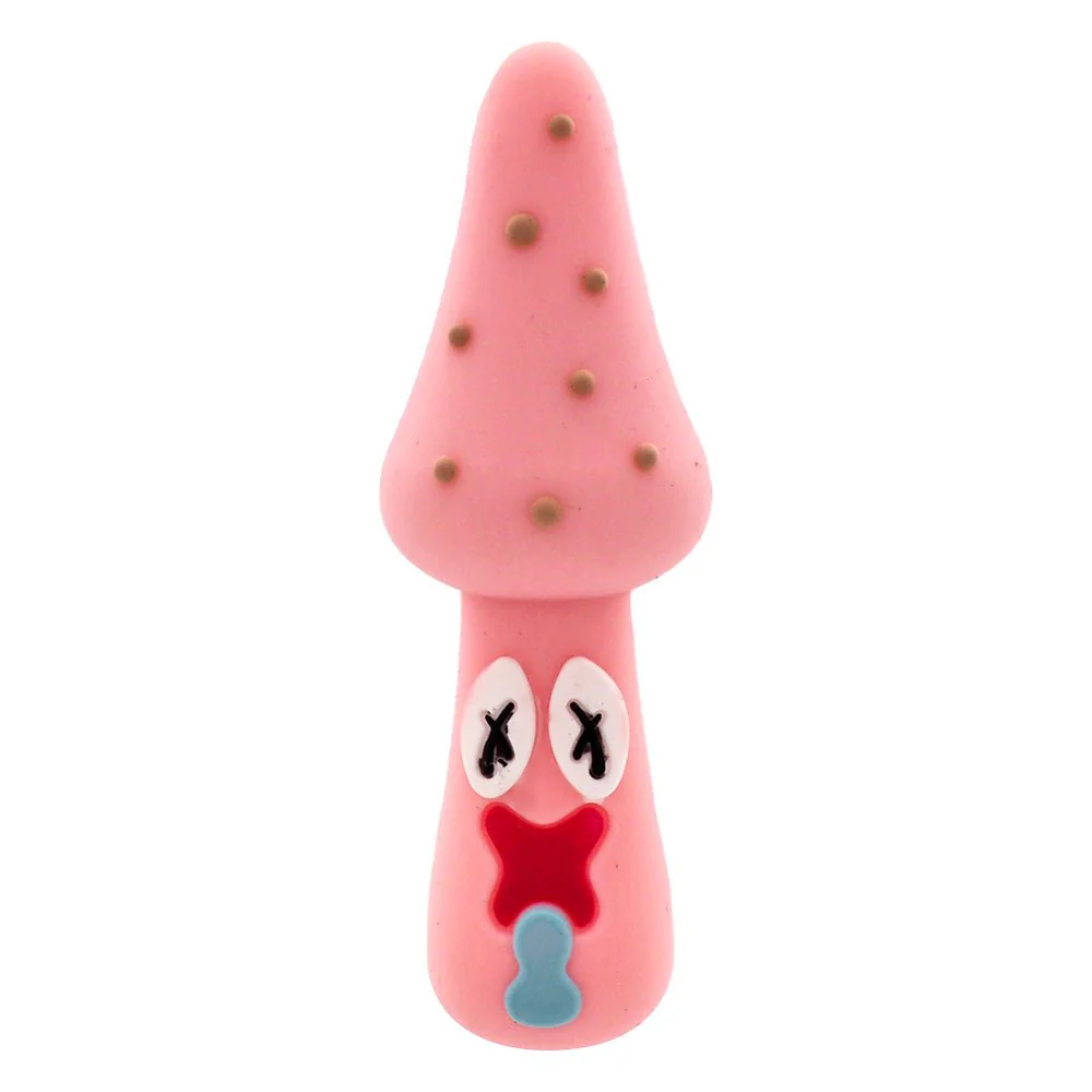 Silikonová dýmka Houba 10cm růžová