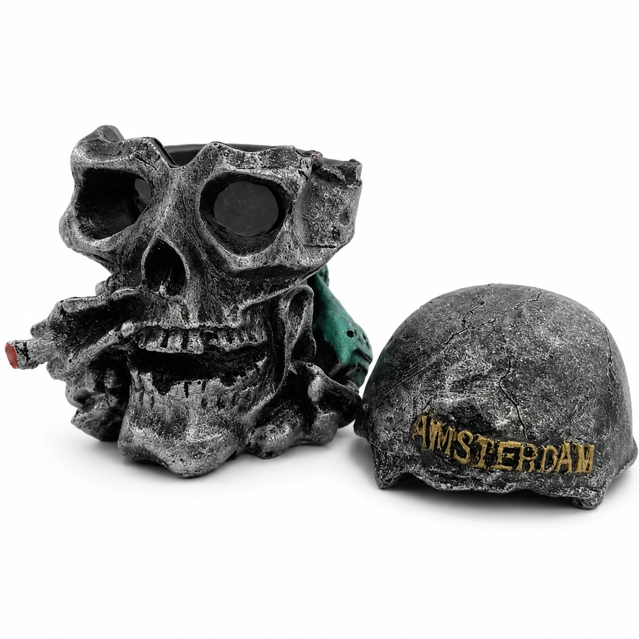 Amsterdam Skull Asbak – Schedel met Sigaret-2