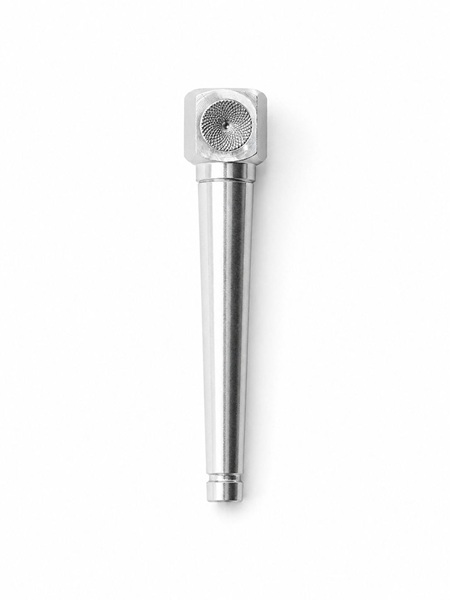 Brass Roller Pipe Silver 10cm