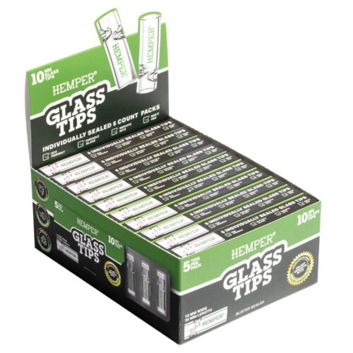 Hemper Glazen Filtertips 10mm (10 pcs display)
